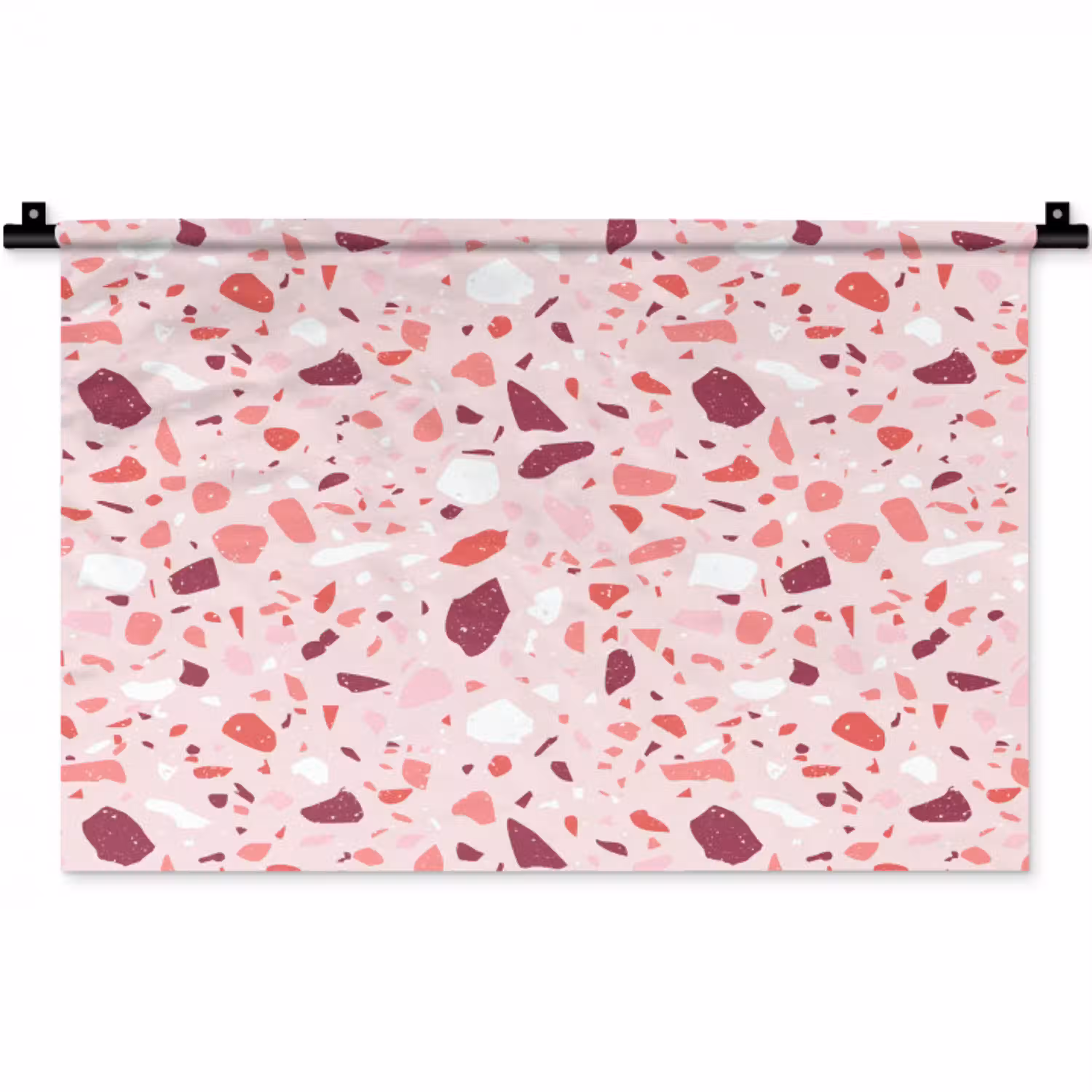 Terrazzo - Patroon - Roze Wandkleed katoen klein 269 -zz3d