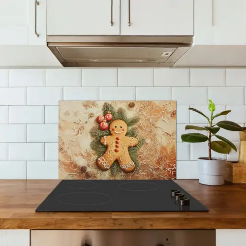 Kerstmis - Koekje - Poppetje - Speculaas keuken achterwand spatscherm klein -sfeer2