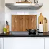 Natuurlijk Eikenhout Inductie beschemer met haakjes klein -sfeer2