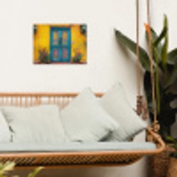 Deuren - Kleurrijk - Planten tuinposter los doek klein -sfeer7