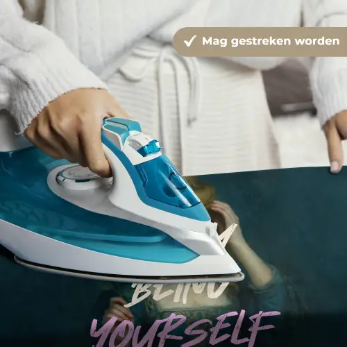 Vrouw - Roos - Quote Wandkleed katoen klein -sfeer9