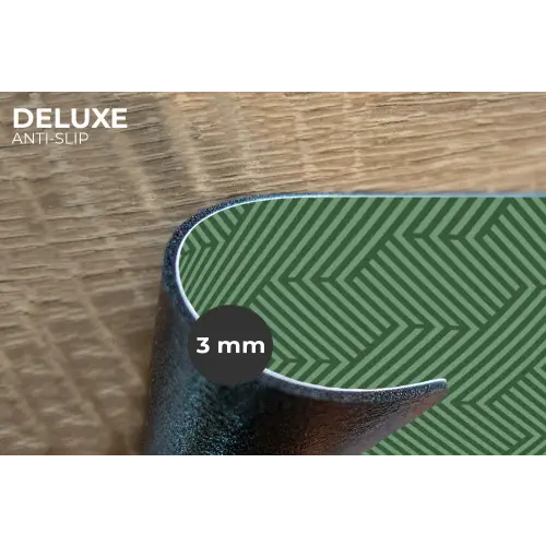Groen - Strepen - Patroon Placemat vinyl groot 368 -closeup