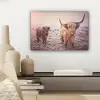 Schotse hooglanders - Licht - Lucht - Natuur canvas 2cm klein -sfeer6