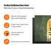 Plant - Bloemen - Wit Inductie beschermer vinyl 3mm klein -zzzzzzz-td-ups