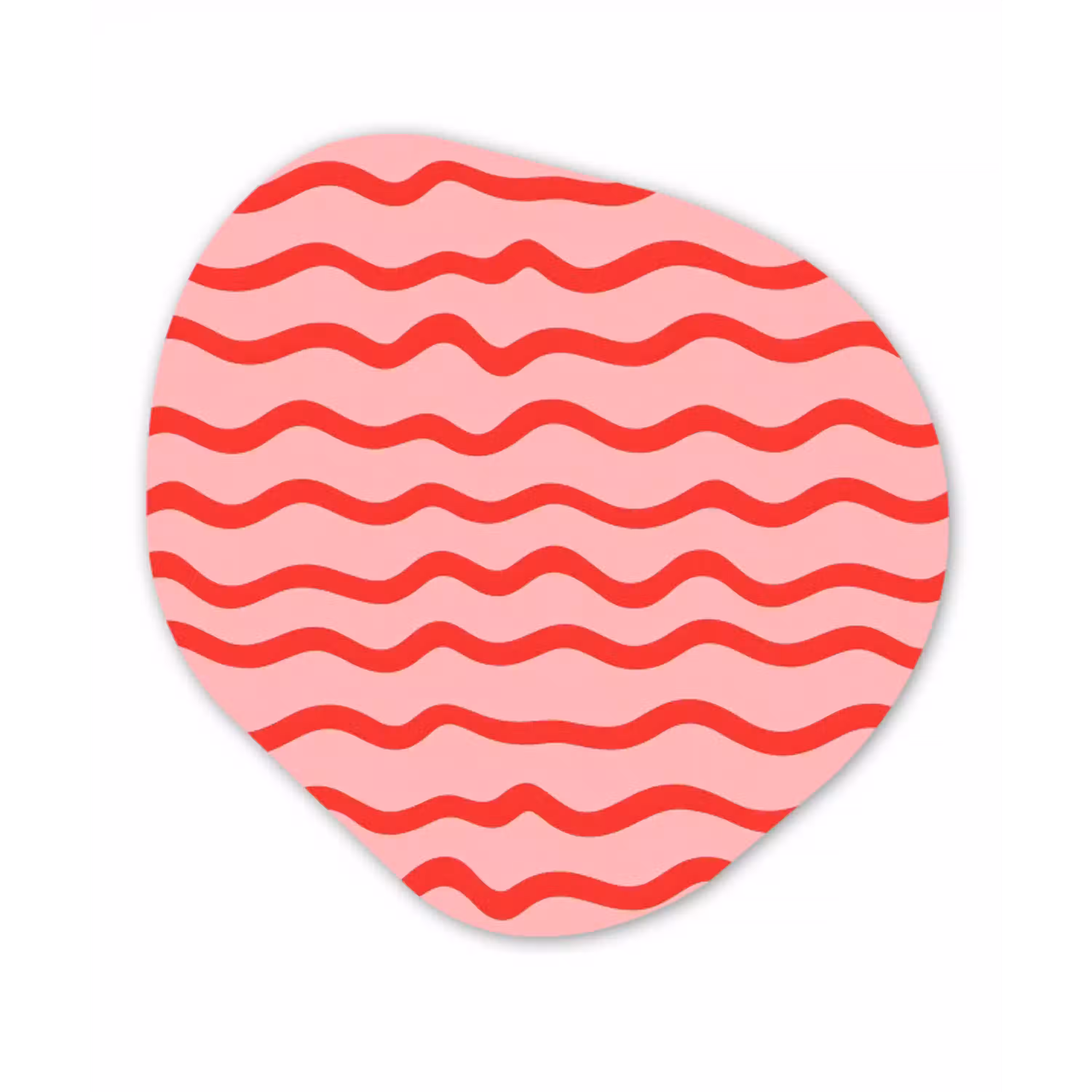 Speels - Patroon - Rood Wandcirkel Organisch Forex 3mm klein 629 -3d