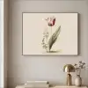 Tulp - Minimalistisch - Beige Textielframe zwart klein -sfeer2