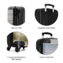 Zandstrand - Bewolkt - Duinen NBS - Handbagage koffer - Volwassenen Unisex middel zzzzzzzbolletjes_FR