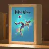 Neon - Voetbal - Schop - Kleurrijk Light Box met kabel (Kinderlampje) klein -zzz_3d_website