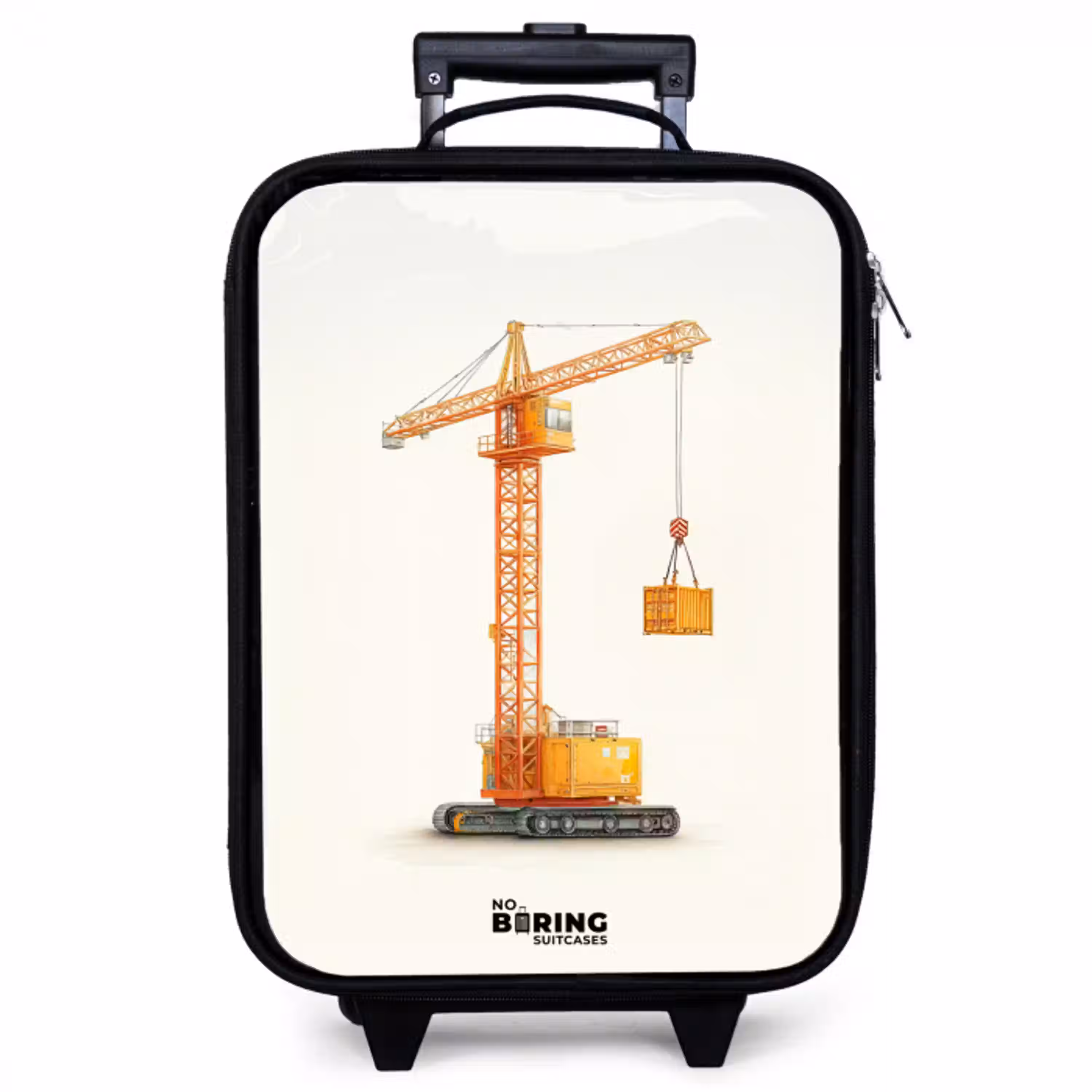 Torenkraan - Getekend - Oranje Kinderkoffer - Zwart klein -zzz_website3d