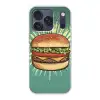 Hamburger - Illustratie - Sla - Kaas Telefoonhoesje iPhone 17 Pro klein -3d