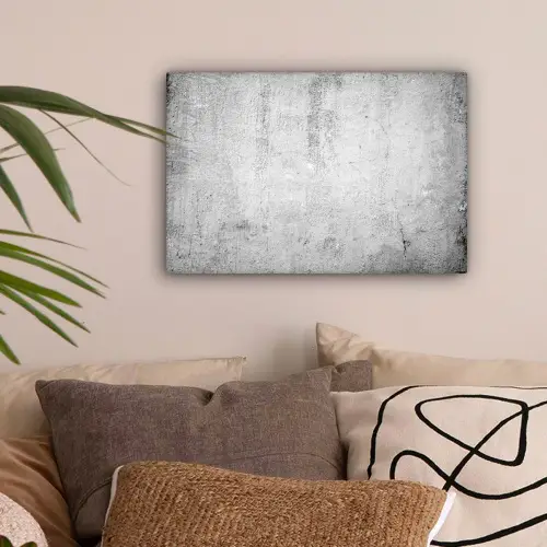 Beton - Grijs - Patroon - Vintage - Industrieel canvas 2cm klein -sfeer1