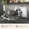 Tomaten - Chef - Zwart - Wit keuken achterwand spatscherm klein -usp_ES