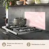 Marmer - Roze - Wit - Luxe - Marmerlook keuken achterwand spatscherm klein -usp_IT