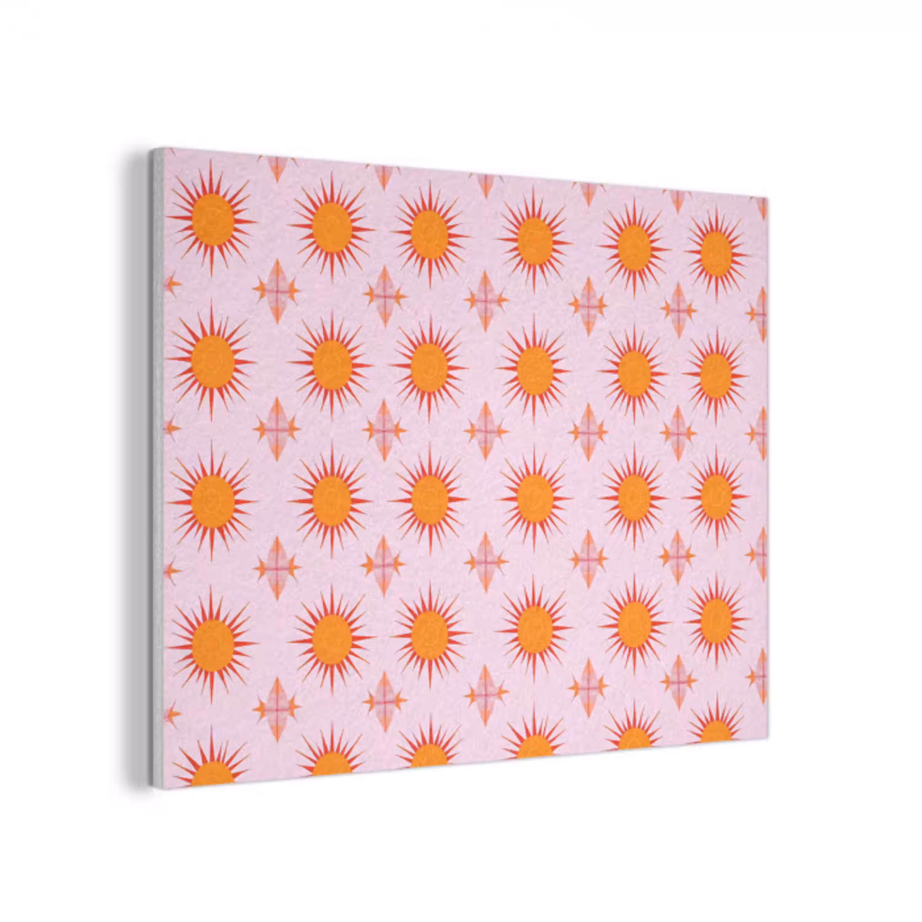 Zon - Patroon - Roze PET vilt klein 837 -3d