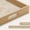 Structuur - Spikkels - Beige Dienblad Rechthoek middel 911 -USP_HandgreepNL