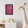 eat me out don't stress me out - Roze - Minimalistisch fotolijst zwart zonder passe partout klein -usfeer4_kinderkamer