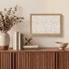 Bloemenprint - Grijs - Crème Light Box met kabel (Tafellamp) klein 924 -sfeer2