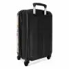 Retro disco cassettes patroon diverse kleuren NBS - Handbagage koffer - Kinderen Unisex middel -achterkant