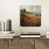 Klaprozen - Rood - Heuvels - Landschap plexiglas 5mm klein -sfeer1