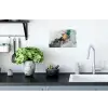 Blauw - Marmer - Goud Muursticker klein -keuken