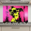 Hond - Zonnebril - Roze - Art keuken achterwand spatscherm klein -3d_website