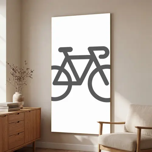 Bicycle Icon Vector EPS File. Textielframe goud groot -sfeer3