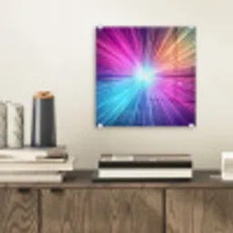 Abstract - Light - Burst - Modern - Colorful plexiglas 5mm klein -sfeer1