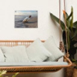 Glazenfles - Post - Zee - Zand tuinposter los doek klein -sfeer7