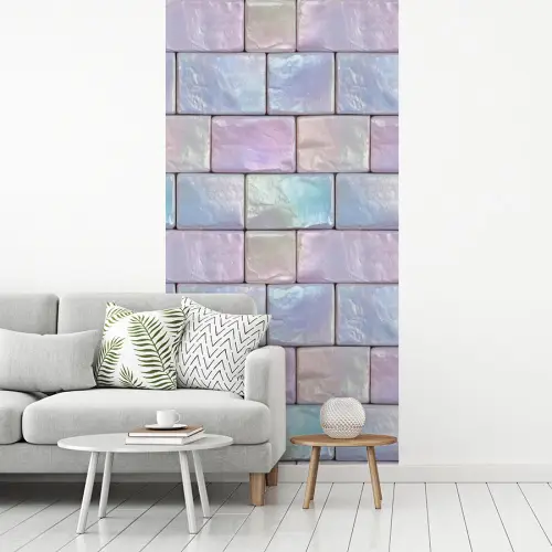 Pastelglans - Steen - Reflectie fotobehang vinyl groot 64 -woonkamer