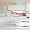 Golven - Abstract - Taupe keuken achterwand 2 middel -sfeer4_NL