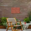 Bloemen - Print - Roze Tuinposter op houten frame 2 cm dik klein 845 -sfeer3