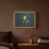 Koning - Portret - Druipende gele verf Light Box met batterij (Wandlamp) middel -sfeer4