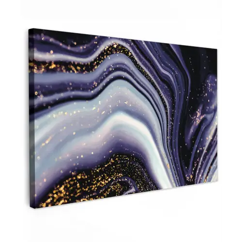 Marmer - Paars - Luxe - Marmerlook - Glitter canvas 2cm klein -z3d