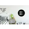 Haring - Vissen - Zwart Wandcirkel aluminium klein -kinderkamer