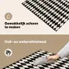 Klassiek - Patroon - Zwart Inductie beschemer met haakjes klein 777 -ky-schoon-nl