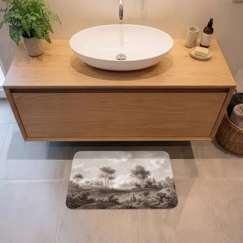 Klassiek - Landschap - Neutraal Badmat klein -sfeer1