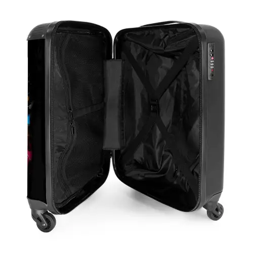 Rugbybal omringd door graffiti NBS - Handbagage koffer - Kinderen Unisex middel -binnenkant