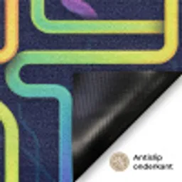 Retro - Abstract - Neon Deurmat klein -antislip_NL