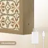 Siertegel - Patroon - Bruin Light Box met batterij (Wandlamp) middel 907 -USP_websiteoplaadbaarNL