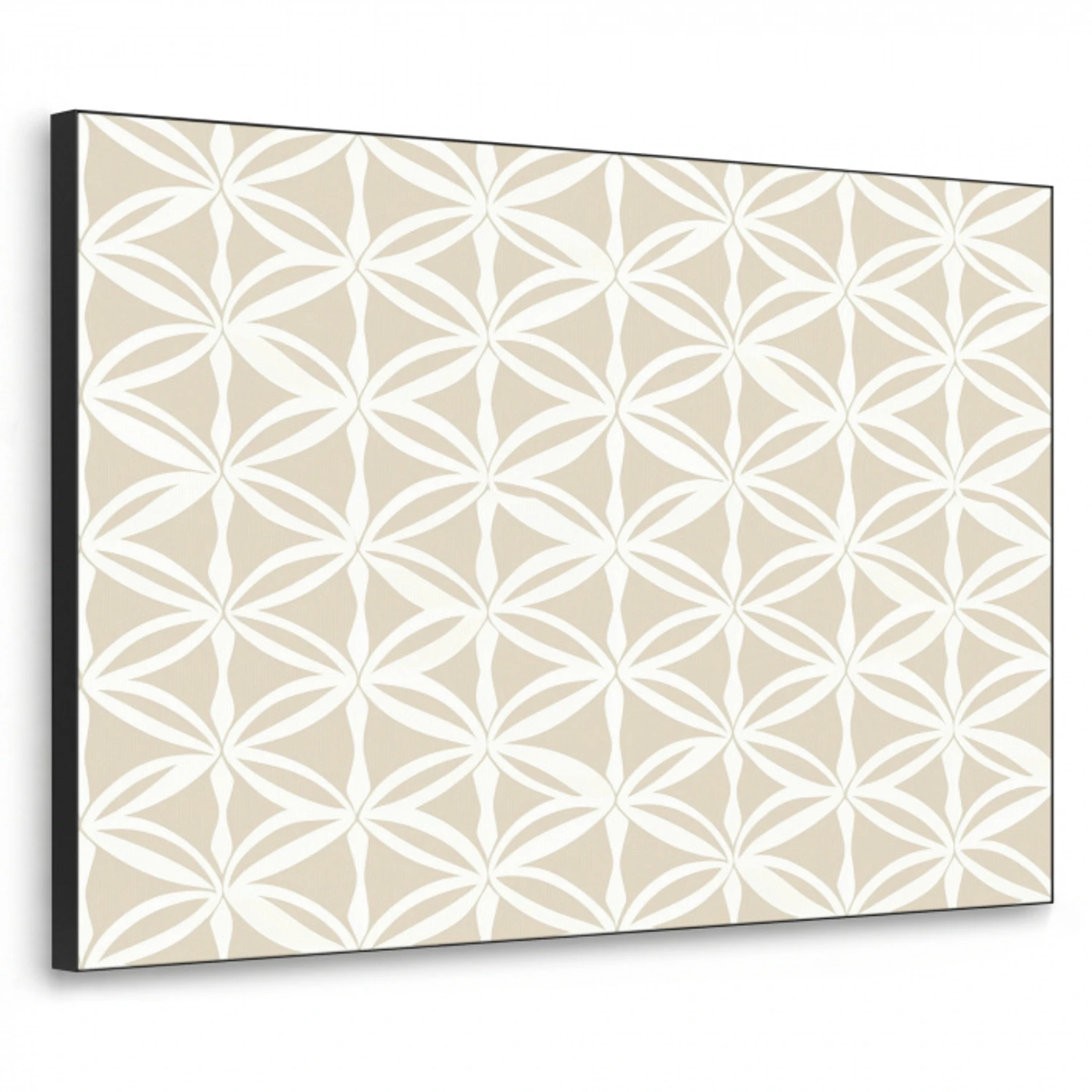 Motief - Modern - Beige Textielframe zwart klein 947 -3d
