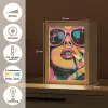 Portret - Vrouw - Abstract - Zonnebril Light Box met kabel (Tafellamp) klein -USP_NL