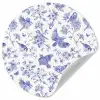 Birds - Flowers - Blue Wandcirkel behangsticker klein 186 -3d