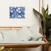 Bloemen - Delfts Blauw - Patroon - Tulp tuinposter los doek klein -sfeer7