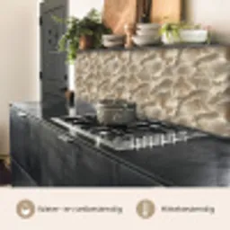 Waaierstructuren - Beige - Vezeltextuur keuken achterwand 2 middel 871 -usp_NL