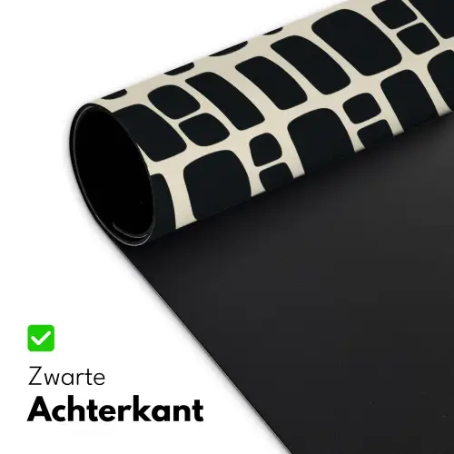 Modern - Organisch - Zwart Muismat XXL klein 681 -sfeer2