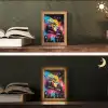 Graffiti - Sport - Auto - Formule 1 - Autosport Light Box met kabel (Tafellamp) klein -sfeer3