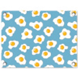 Eieren - Dooiers - Blauw tuinposter los doek klein 239 -3d