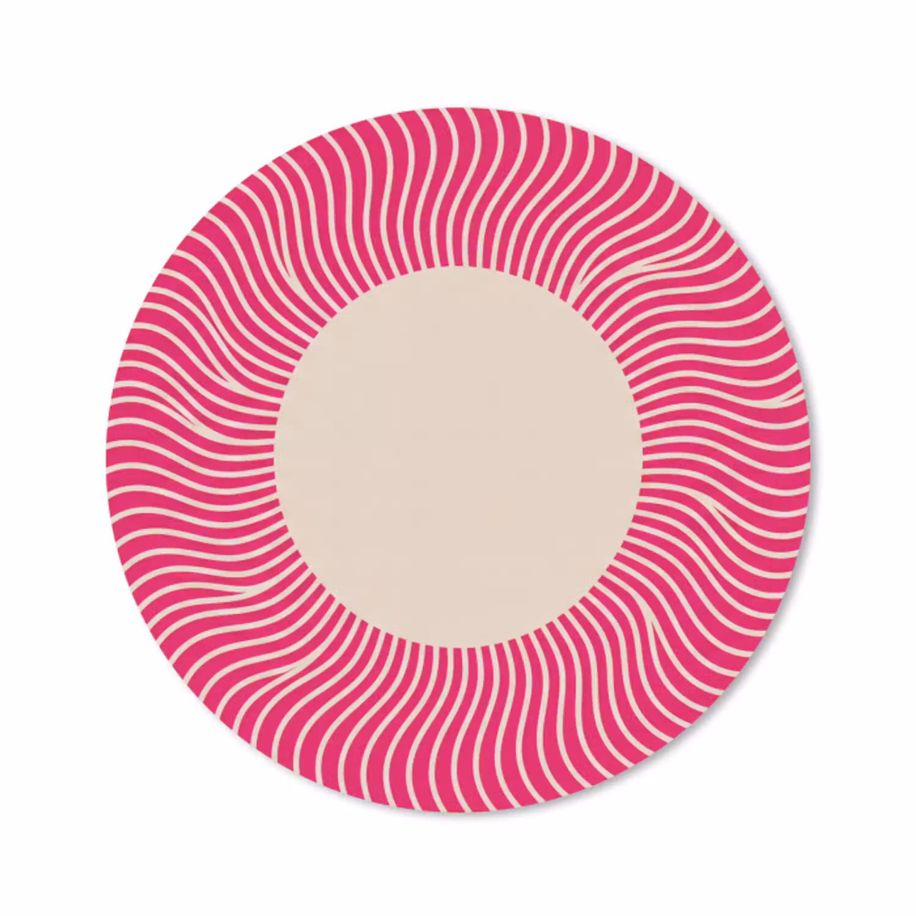 Abstract - Patroon - Roze Muismat rond klein -3d