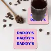Daddy's - Blauw - Blokletters onderzetter kurk middel -sfeer2
