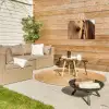 Paard - Oog - Bruin Tuinposter op houten frame 2 cm dik klein -sfeer2